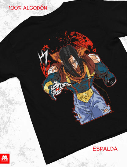 Playera Solomon's SUPER NO. 17 DRAGON BALL I 100% Algodón | Tacto Suave | Anime Streetwear