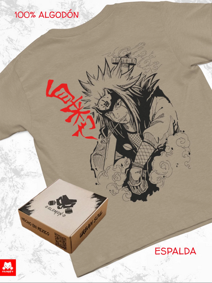Playera Solomon's JIRAIYA NARUTO | 100%
Algodón | Tacto Suave | Anime Streetwear
