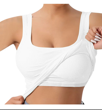 (🌎 PRODUCTO INTERNACIONAL) Camisola De Tirantes Color Liso Para Mujer
