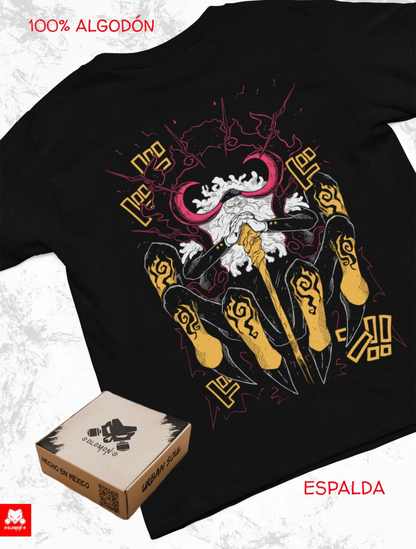 Playera Solomon's ONE PIECE GOROSEI SATURN | 100% Algodón | Tacto Suave | Anime Streetwear
