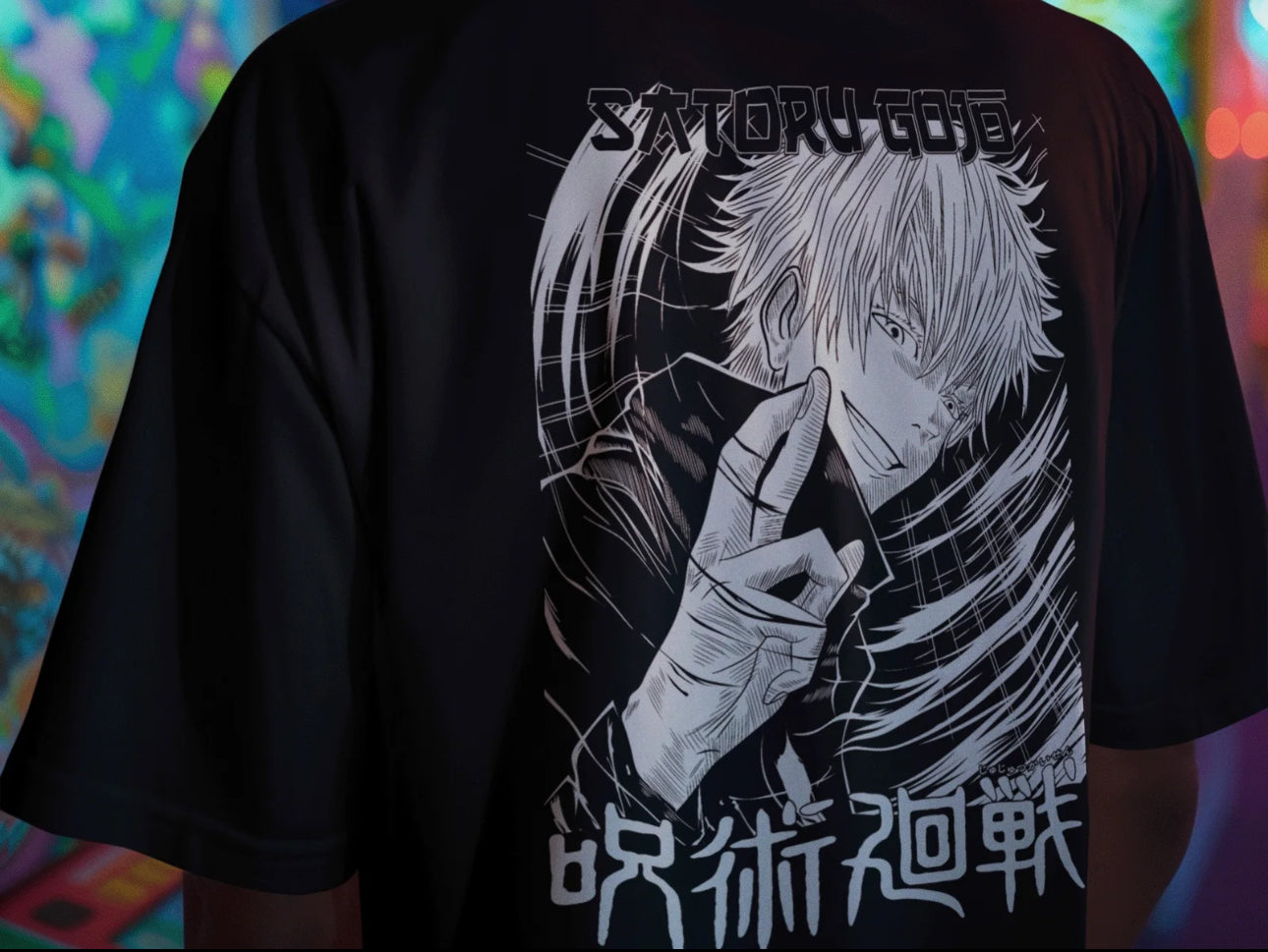 Playera Solomon's GOJO SATORU JUJUTSU KAISEN | 100% Algodón | Tacto Suave | Anime Streetwear