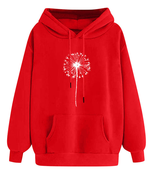 (🌎 PRODUCTO INTERNACIONAL) Sudadera Con Capucha Casual Cómoda Para Mujer Con Estampado