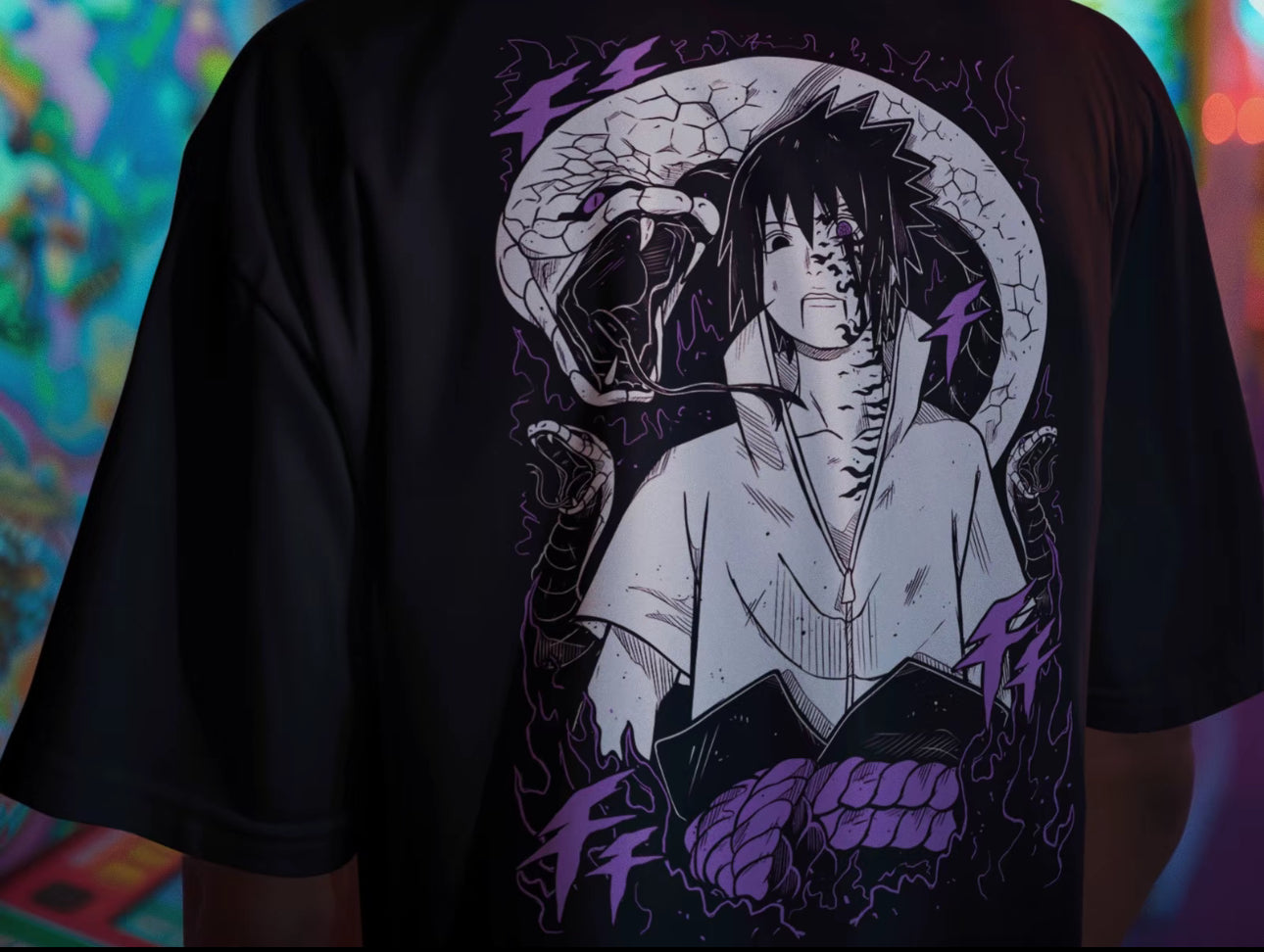 Playera Solomon's SASUKE N4RUTO | 100%
Algodón | Taco Suave | Anime Streetwear