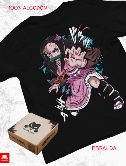 Playera Solomon's NEZUKO DEMON SLAYER | 100% Algodón | Tacto Suave | Anime Streetwear