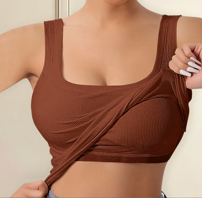 (🌎 PRODUCTO INTERNACIONAL) Camisola De Tirantes Color Liso Para Mujer