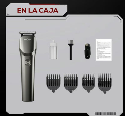 ENCHEN Beardo 2 Set de afeitado multifunción, Recibe GRATIS el recortador nasal
EN005, Resistente al Agua, Carga Rápida y 4 Peines Guías (3mm, 6mm, 9mm, 12mm), Afeitadora
Eléctrica y Cortapelos