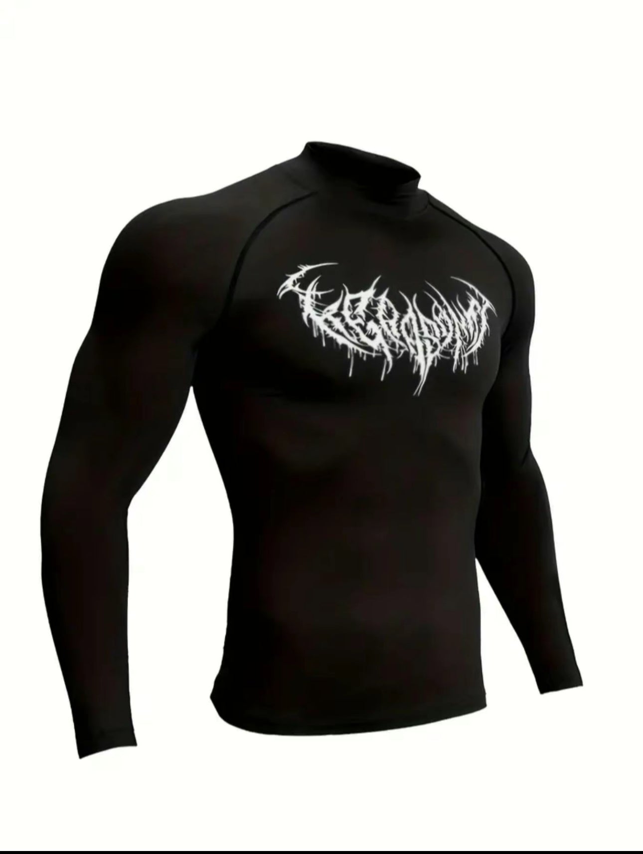 Camiseta deportiva para hombre de corte regular, de secado rápido y transpirable, manga larga, top casual deportivo para gimnasio, correr y senderismo