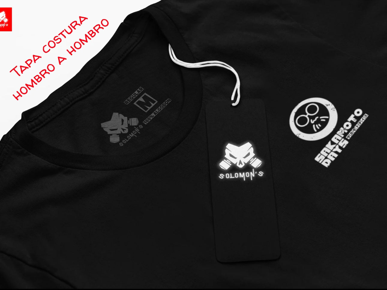 Playera Solomon's SAKAMOTO DAYS | 100%
Algodón | Tacto Suave | Anime Streetwear