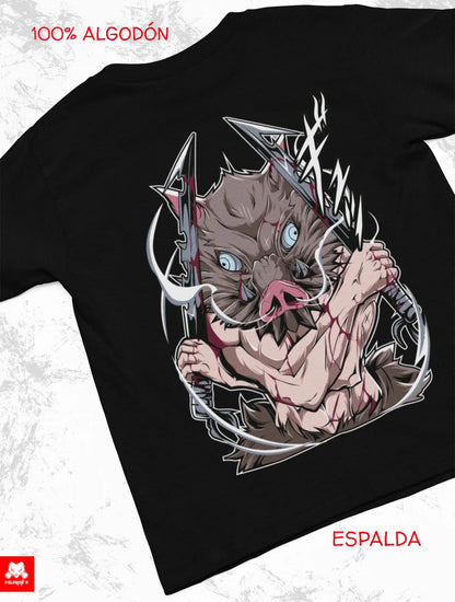 Playera Solomon's INOSUKE DEMON SLAYER | 100% Algodón | Tacto Suave | Anime Streetwear