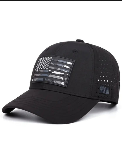 Gorra de malla 2025, personalizada con etiquetado de bandera estadounidense, para ciclismo, escalada, sombrero para el sol, deportes, skateboarding, hip hop, para hombre y mujer, uso diario, vestimenta para el trayecto.