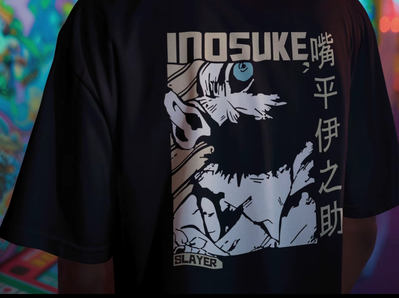 Playera Solomon's DEMON SLAYER INOSUKE I
100% Algodón | Tacto Suave | Anime Streetwear