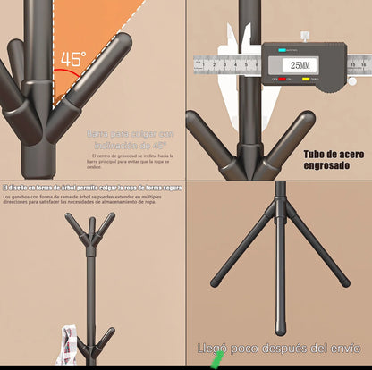 Percha de piso estante de sombrero simple para uso doméstico fácil de instalar percha de lujo ligera estante de sombrero simple moderno