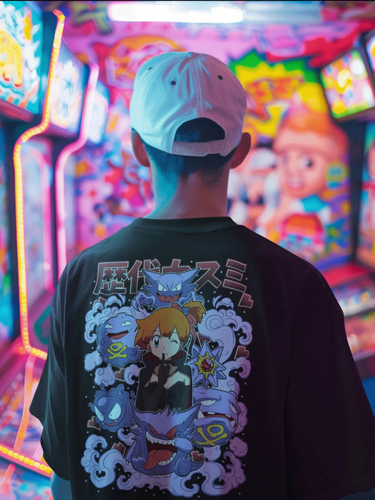 Playera Solomon's POKEMON MISTY | 100%
Algodón | Tacto Suave | Anime Streetwear