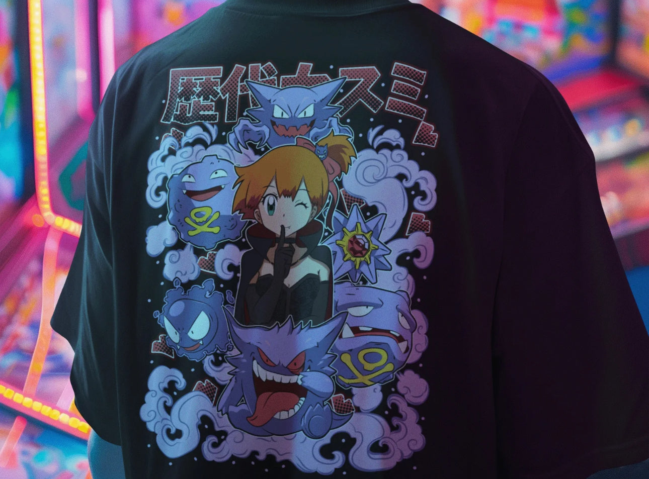 Playera Solomon's POKEMON MISTY | 100%
Algodón | Tacto Suave | Anime Streetwear