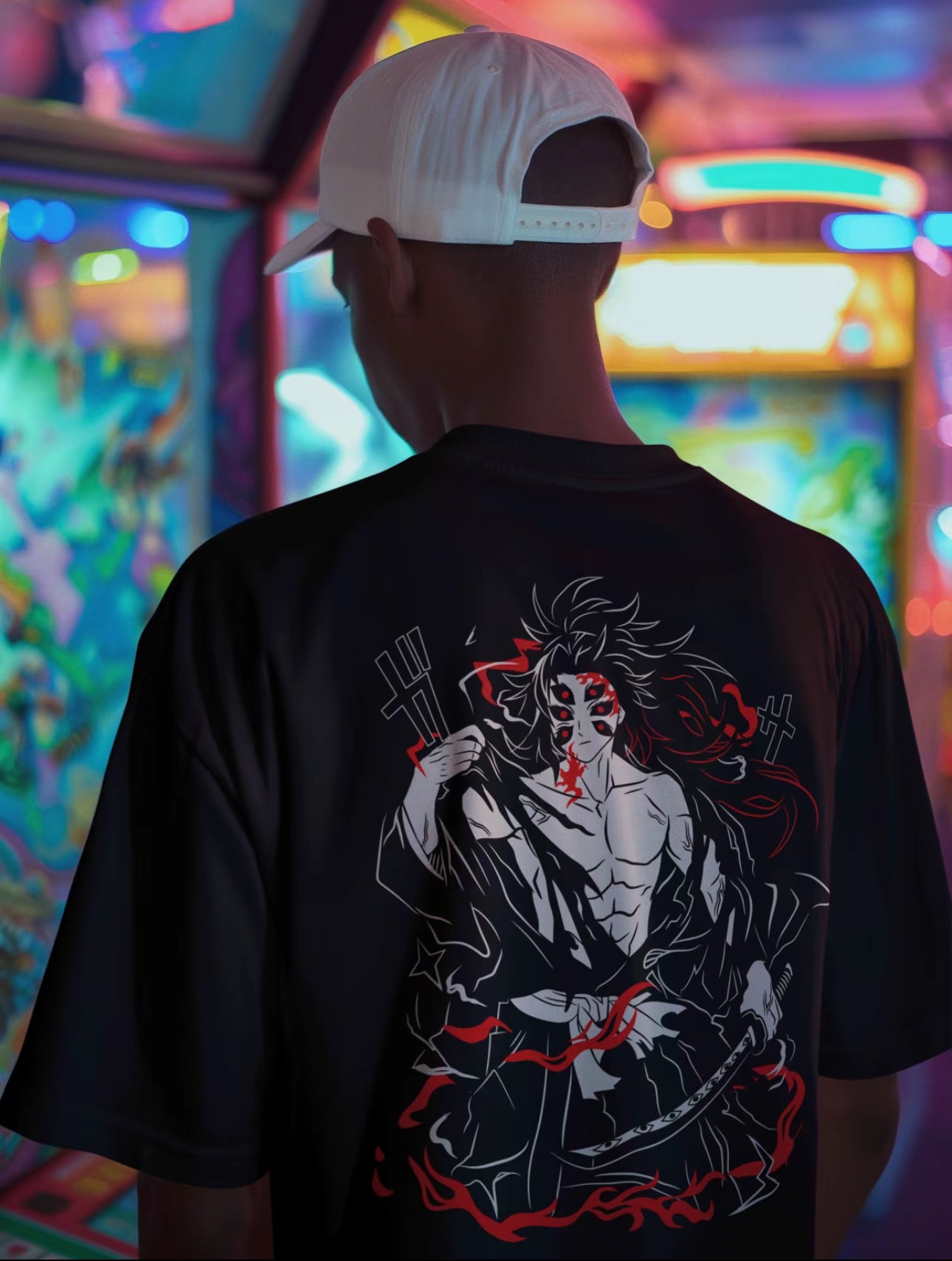Playera Solomon's DEMON SLAYER KOKUSHIBO I 100% Algodón | Tacto Suave | Anime Streetwear