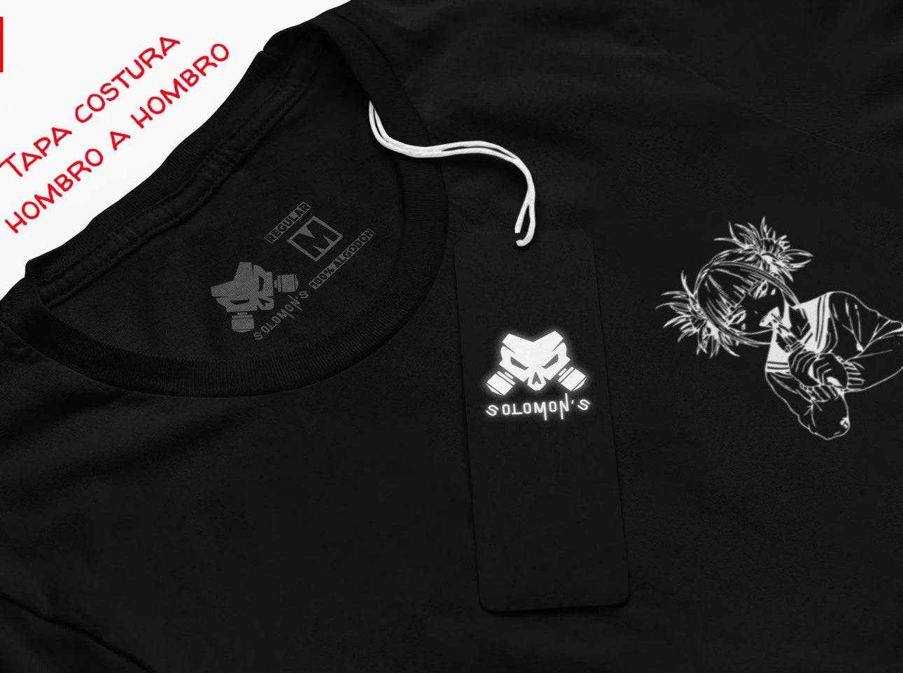 Playera Solomon's My Hero Academia | 100%
Algodón | Tacto Suave | Anime Streetwear
