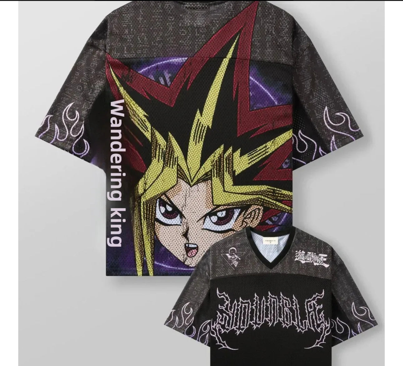 (🌍 INTERNACIONAL COMERCIO) Camiseta Yu Gi Oh Para Hombre, Extragrande, Poliéster De Sec