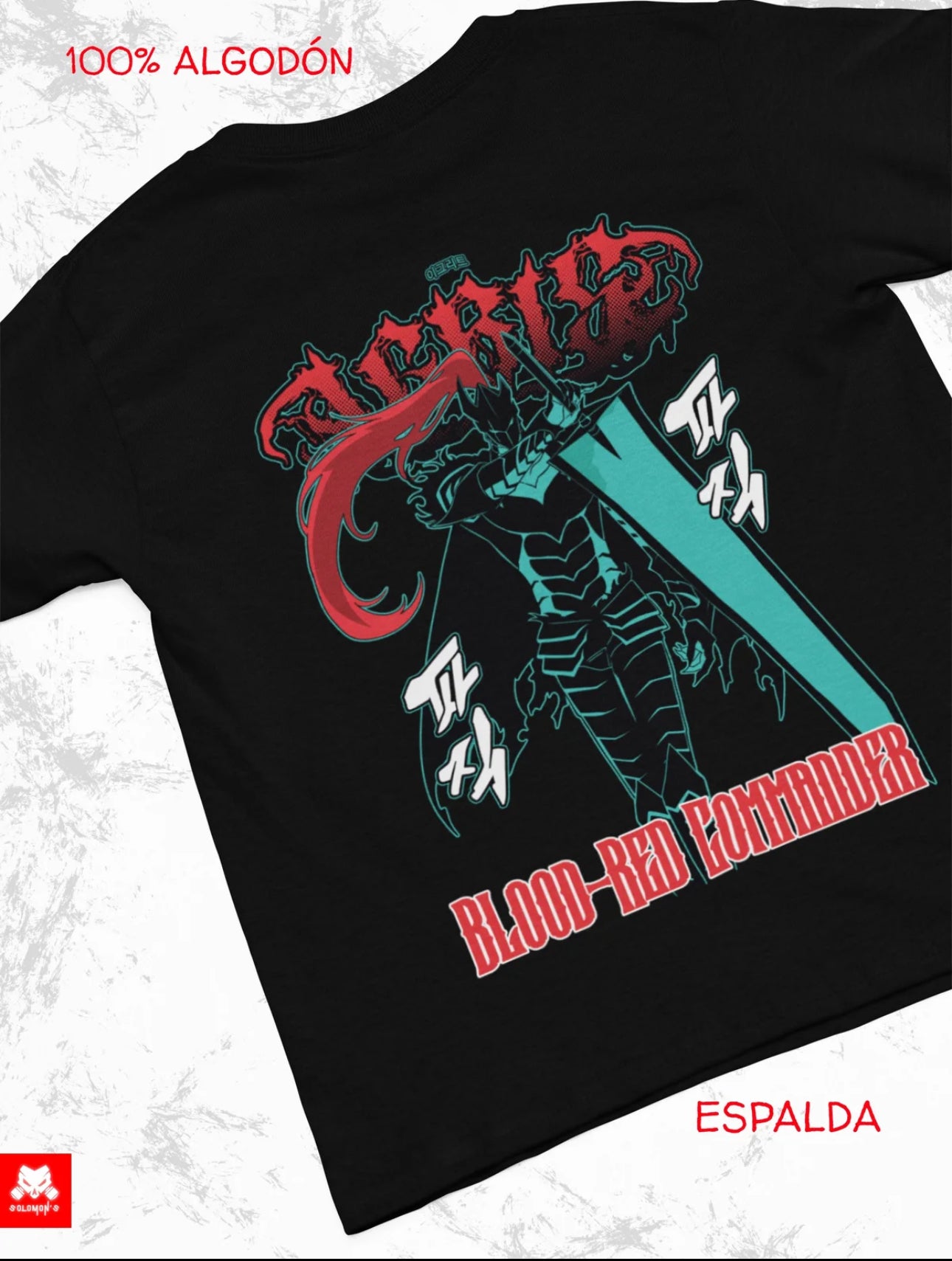 Playera Solomon's IGRIS SOLO LEVELING | 100%
Algodón | Tacto Suave | Anime Streetwear