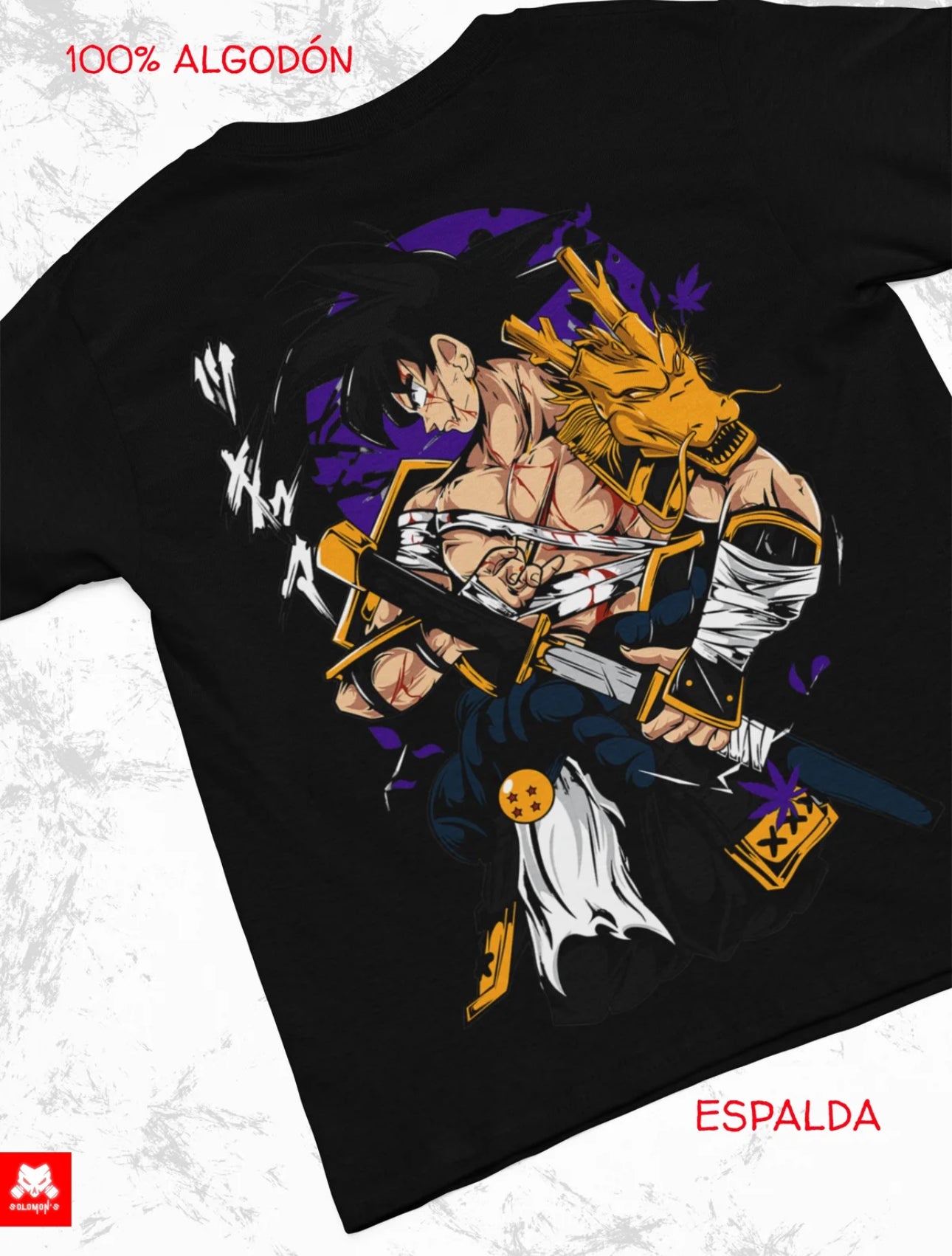 Playera Solomon's DBZ GOKU | 100% Algodón |
Tacto Suave | Anime Streetwear