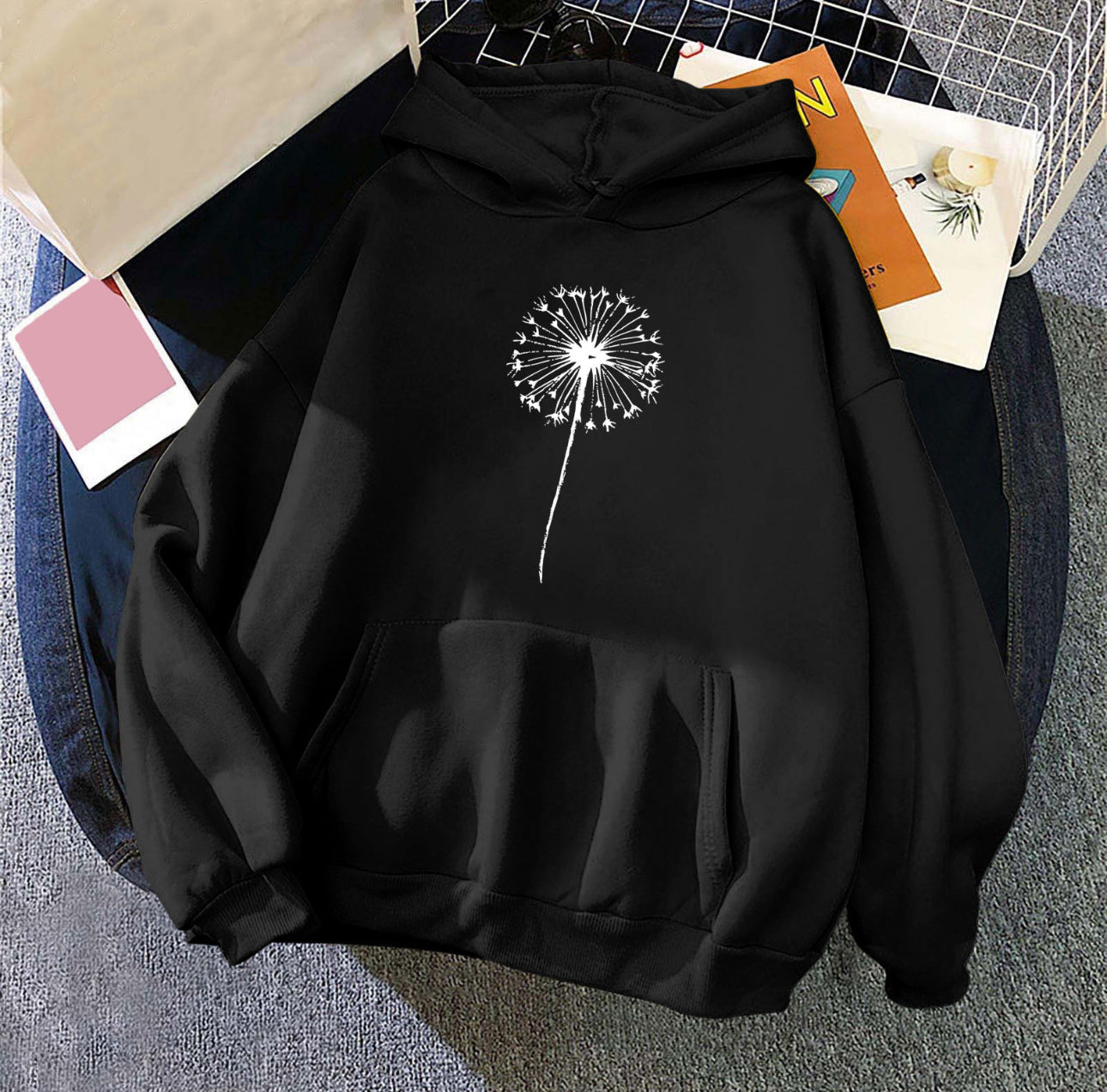 (🌎 PRODUCTO INTERNACIONAL) Sudadera Con Capucha Casual Cómoda Para Mujer Con Estampado