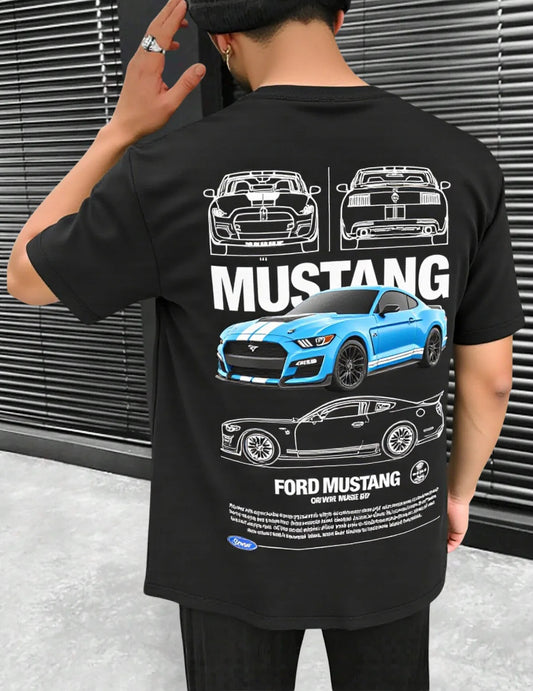 Playera Camiseta Unisex Autos - Ford
Mustang GT500 Azul