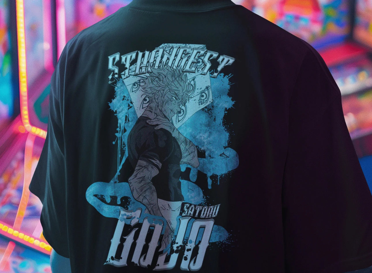 Playera Solomon's GOJO SATORU JUJUTSU
KAISEN 02 | 100% Algodón | Tacto Suave | Anime
Streetwear