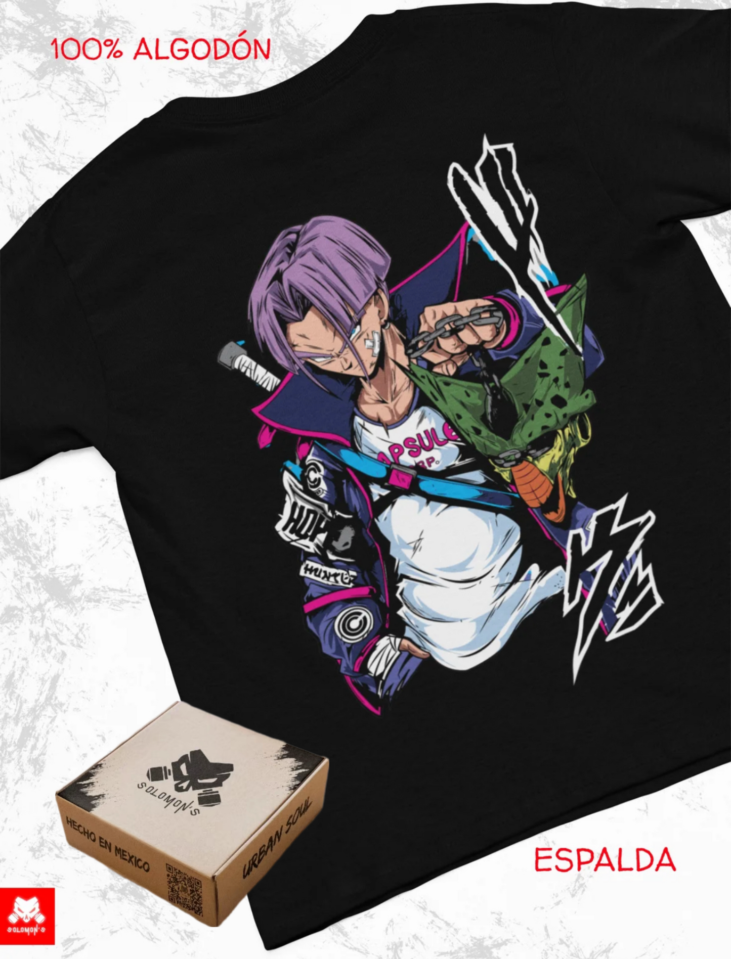 Playera Solomon's TRUNKSS DRAGON BALL | 100%
Algodón | Tacto Suave | Anime Streetwear