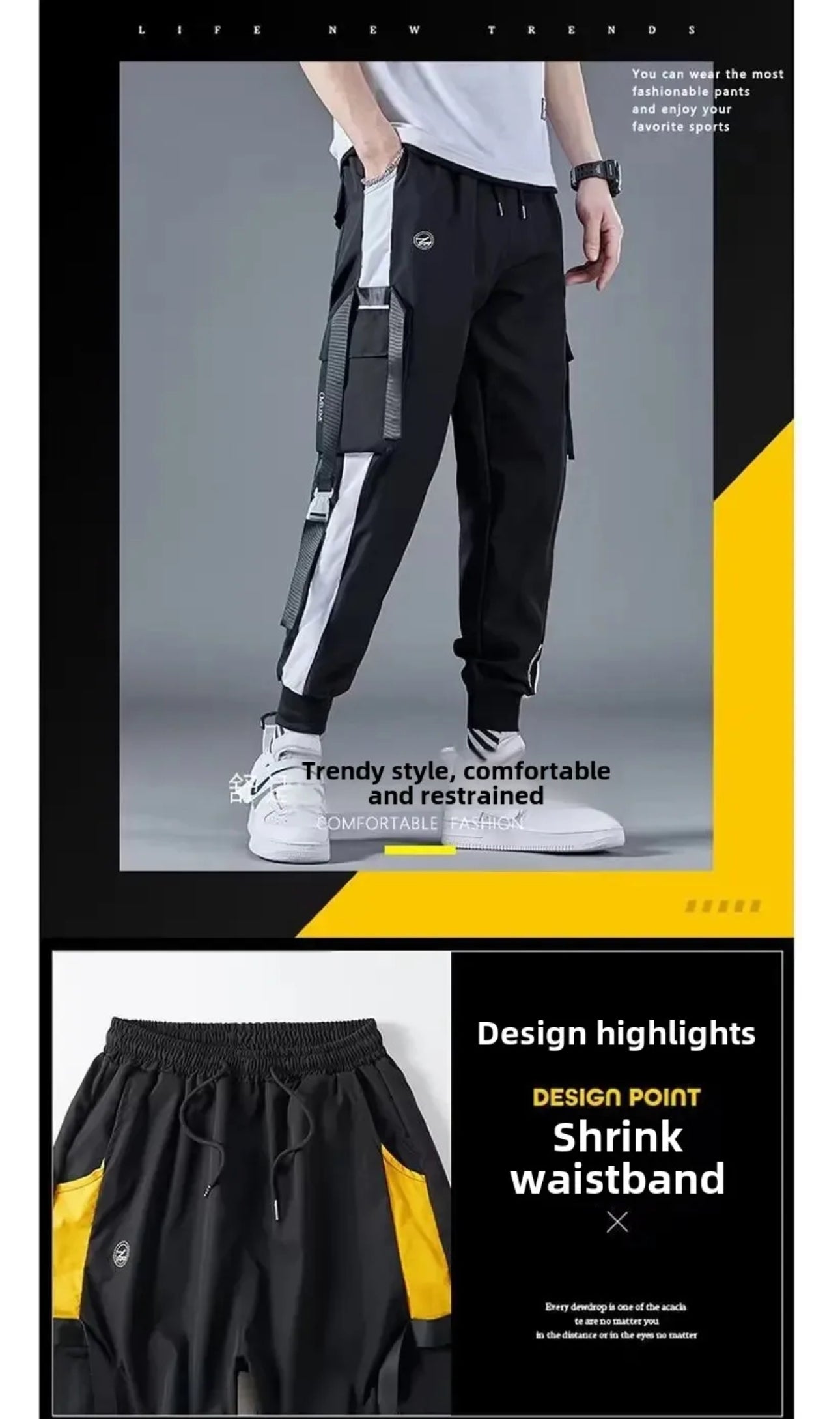 INTERNACIONAL Pantalones Cargo De Estilo Americano Para Hombre