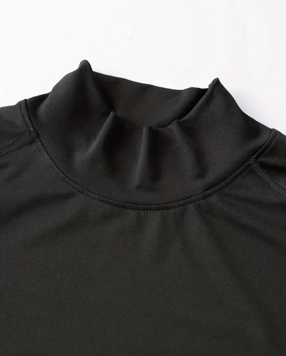 Camiseta deportiva para hombre de corte regular, de secado rápido y transpirable, manga larga, top casual deportivo para gimnasio, correr y senderismo