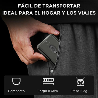 ENCHEN MSO03 Mini Afeitadora
Portátil | Diseño de Doble Hoja | Motor de Alta Velocidad | Afeitadora Recargable por USB I
Esenciales de Viaje | Negro