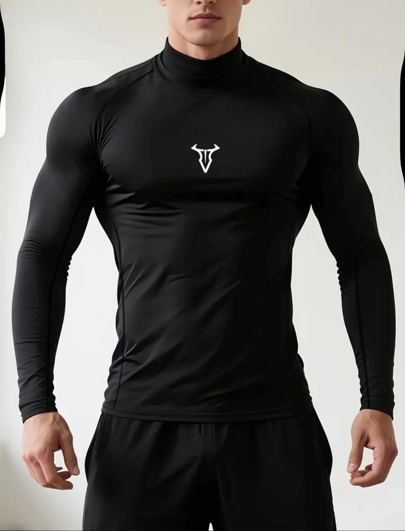 Camiseta deportiva para hombre de corte regular, de secado rápido y transpirable, manga larga, top casual deportivo para gimnasio, correr y senderismo