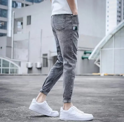 INTERNACIONAL Vaqueros Ajustados Para Hombre, Pantalones Casuales Modernos