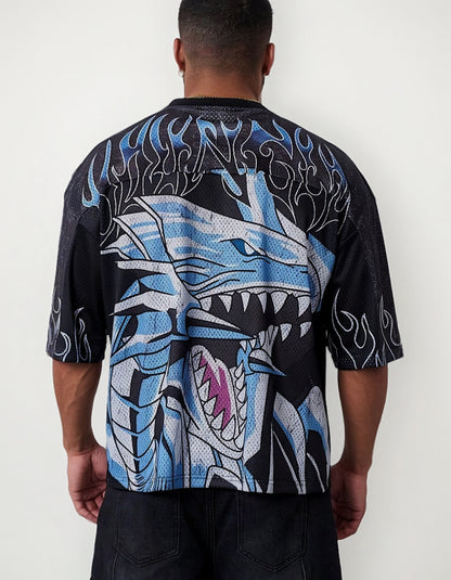 (🌍 INTERNACIONAL COMERCIO) Camiseta Yu Gi Oh Para Hombre, Extragrande, Poliéster De Sec