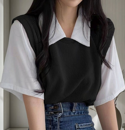 (🌍 INTERNACIONAL) Polo Mujer Verano - Estilo Universitario Y Holgado