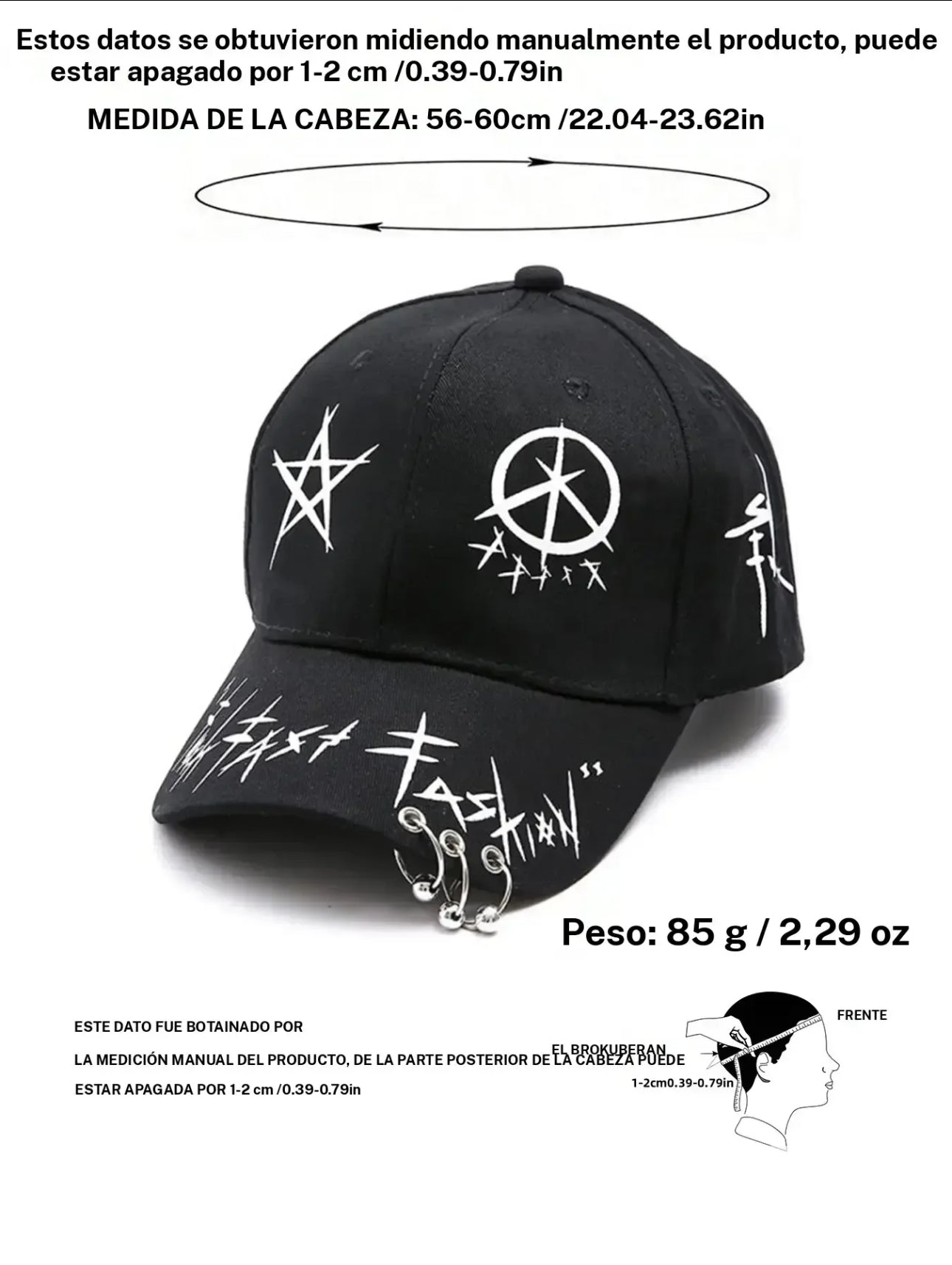 Gorra Unisex de Graffiti Hip Hop, Ajustable con Protección Solar para Primavera y Otoño, Viajes al Aire Libre, Playa y Vacaciones, Accesorio de Moda para Hombres y Mujeres