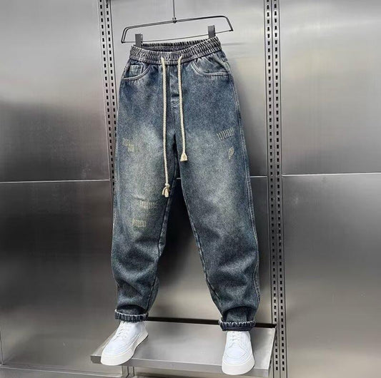 (🌎 INTERNACIONAL COMERCIO) Vaqueros Holgados De Algodón K841 2024 Otoño Para Hombre