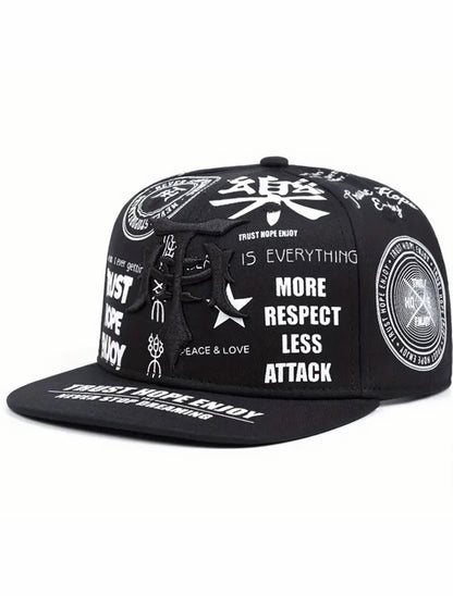 2025 Gorra de ala plana personalizada con bordado de Daga, Graffiti y Música, para hombres y mujeres, Hip Hop, Sombrero para patineta, Gorra parasol para deportes al aire libre, Uso diario y
Vestimenta de béisbol.