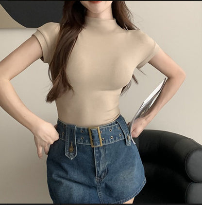 (🌎 PRODUCTO INTERNACIONAL) Camisa Base De Verano A La Moda Para Mujer, Pantalones Corto