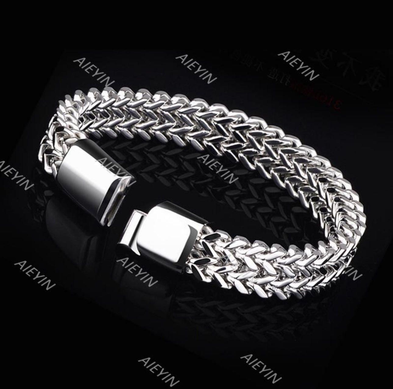 Esclava Caballero Dos Filas Hebilla Magnética Pulsera Hombre