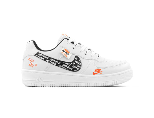Zapatos Nike Air Force One Damas Caballeros Just Do It Blanc