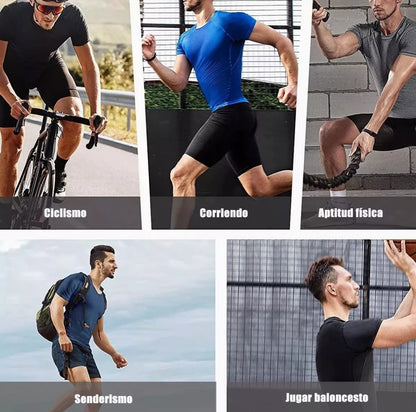 Playera Licra Deportiva Compresión Correr Manga Corta Gym