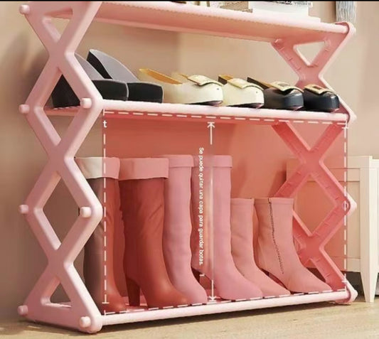 Armario para Zapatos de 4 y Niveles Color sólido portátil