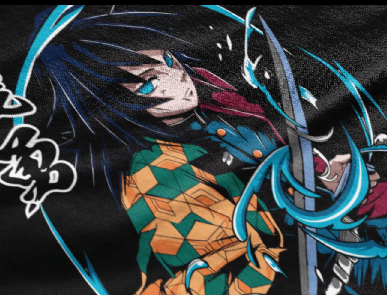Playera Solomon's GIYU TOMIOKA DEMON
SLAYER | 100% Algodón | Tacto Suave | Anime Streetwear