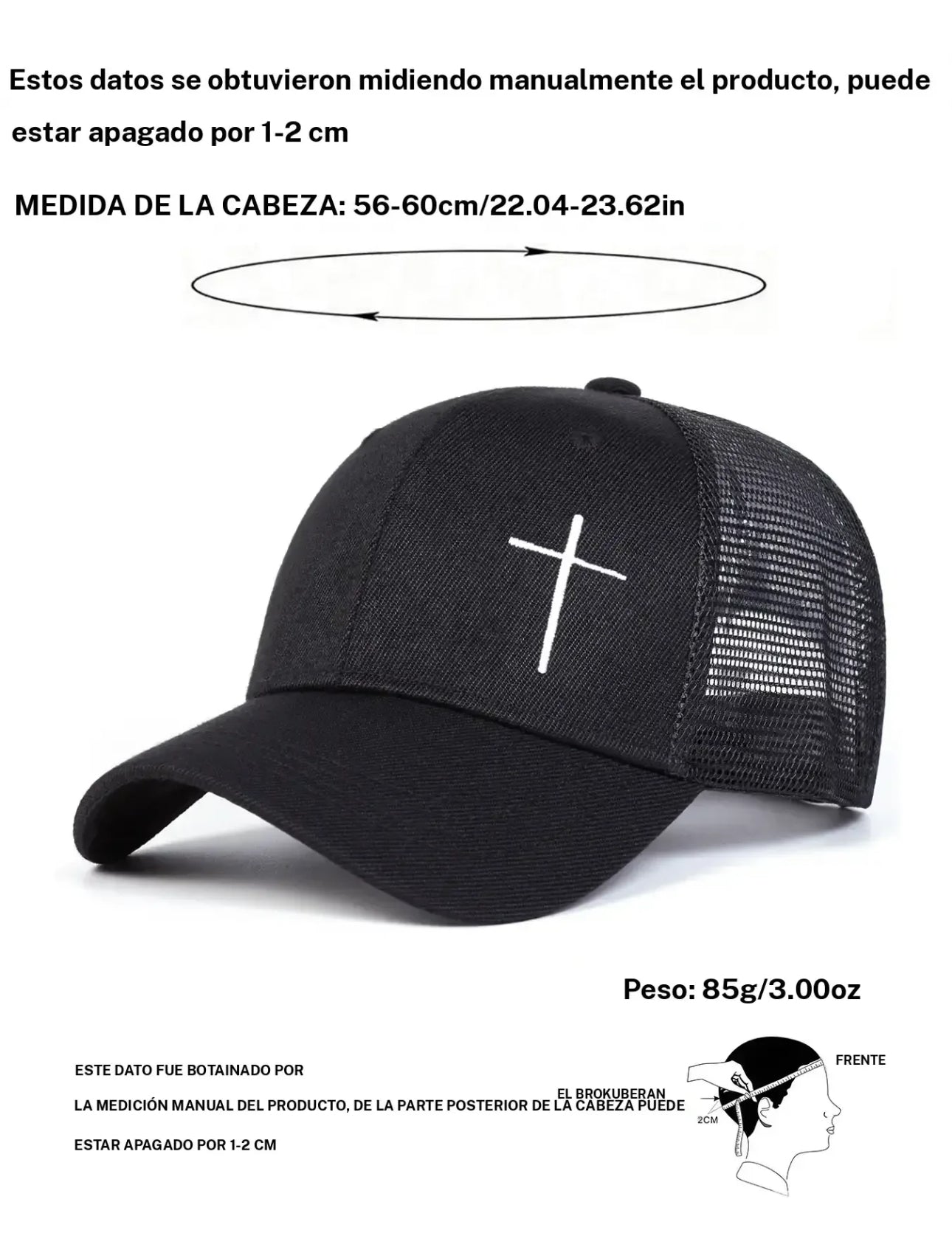 Gorra de Diseño Cruzado, Sombrero Casual para Deportes al Aire Libre para Hombres y Mujeres, Gorra Ajustable con Protección Solar para Uso
Diario