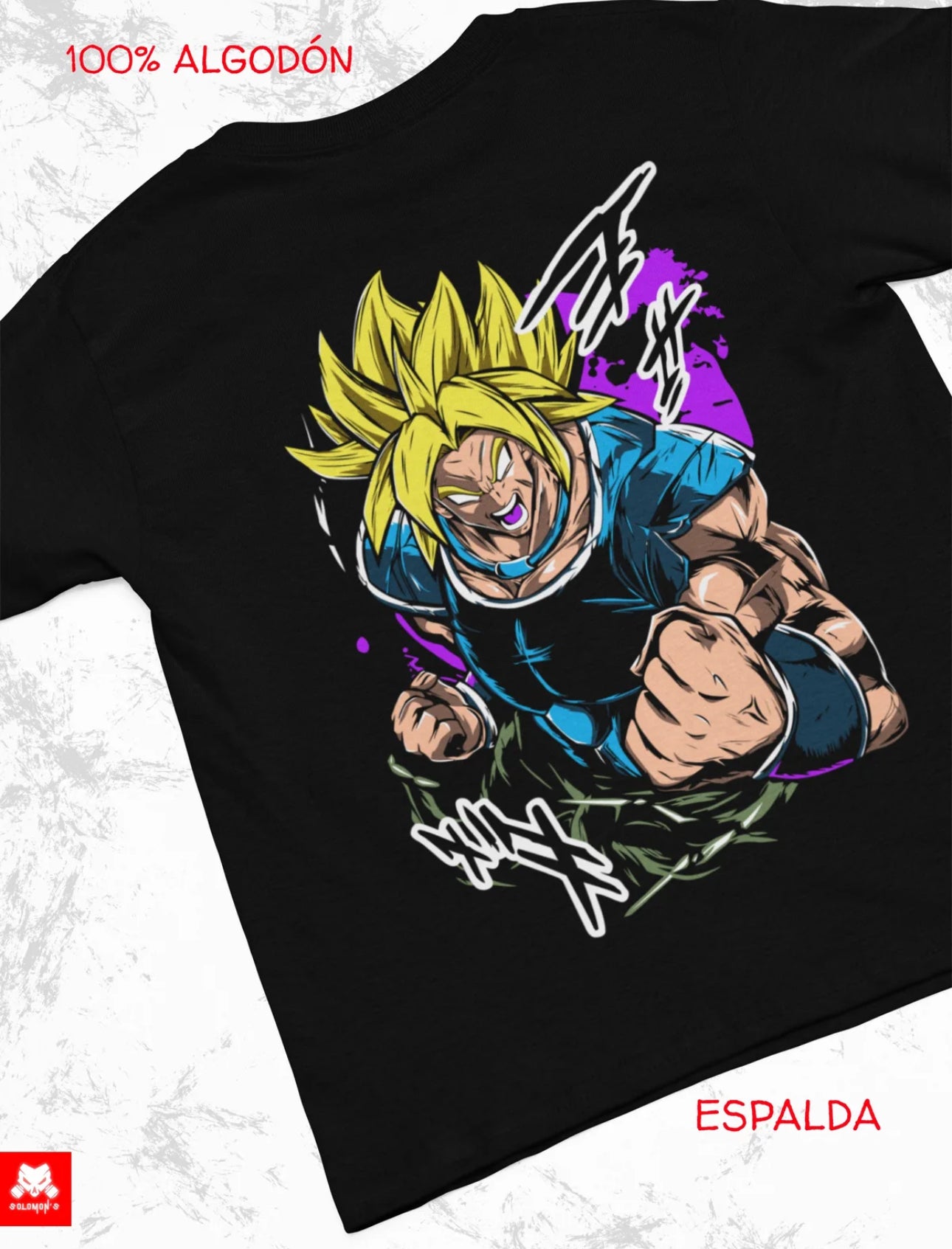 Playera Solomon's DBZZ | 100% Algodón | Tacto
Suave | Anime Streetwear