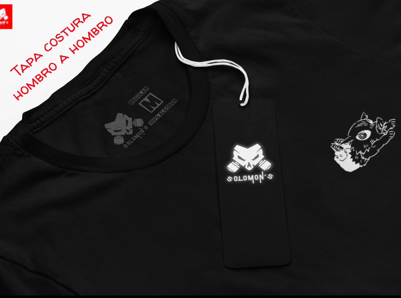 Playera Solomon's ZETNISU DEMON SLAYER | 100% Algodón | Tacto Suave | Anime Streetwear