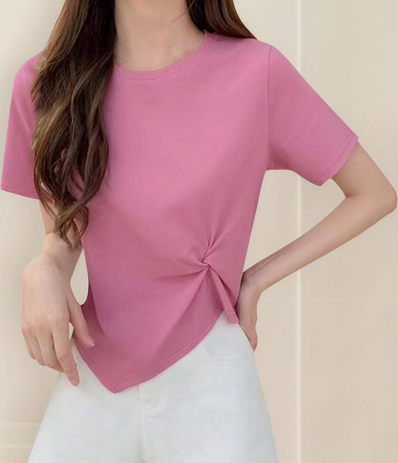 (🌎 PRODUCTO INTERNACIONAL) Top De Moda De Verano Para Mujer, Manga Larga, Con Un Hom
