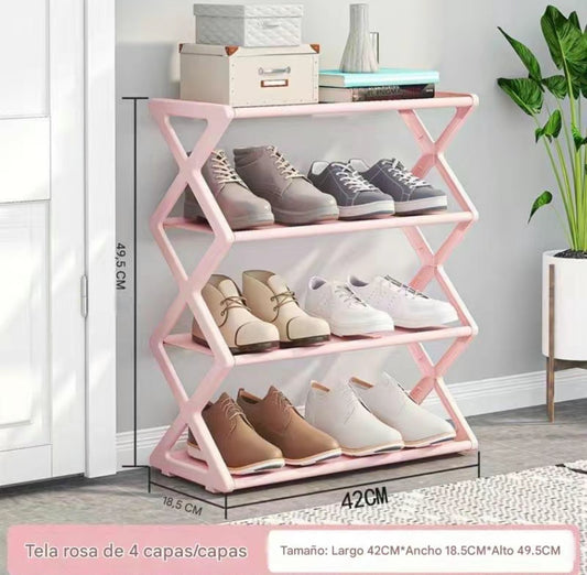 N+ Estante para Zapatos de 4 Niveles Sencillo
Duradero 42*18.5*49.5cm