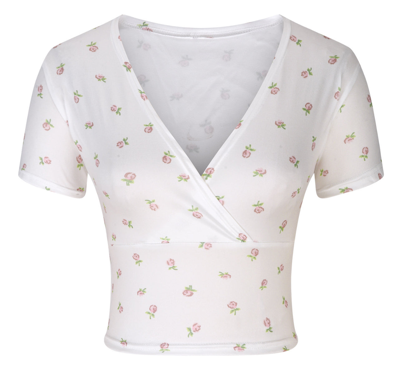 (🌎 PRODUCTO INTERNACIONAL) Shortnavel S Delgado Con Cuello En V, Estilo Retro, Estilo R