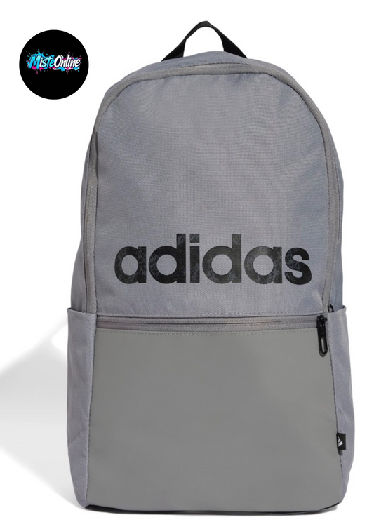 Mochila adidas Casual Classic Daily Unisex Gris Is7066 Diseño de la tela Liso